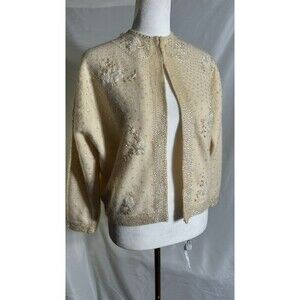 House of Gold Cardigan Lambs Wool & Angora Sz 42